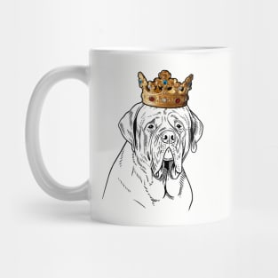 Mastiff Dog King Queen Wearing Crown Mug
